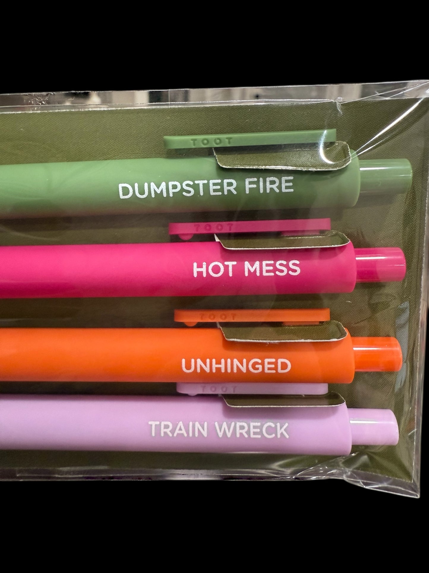 Dumpster Fire  - Gel Pen 4 Pack
