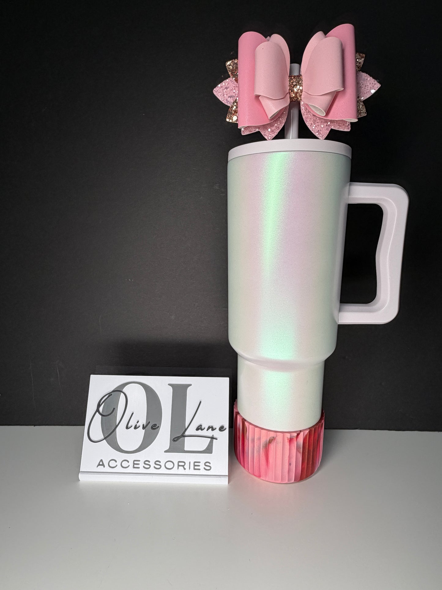 Blush Maroon Metallic FLUTED - Silicone Tumbler Boot