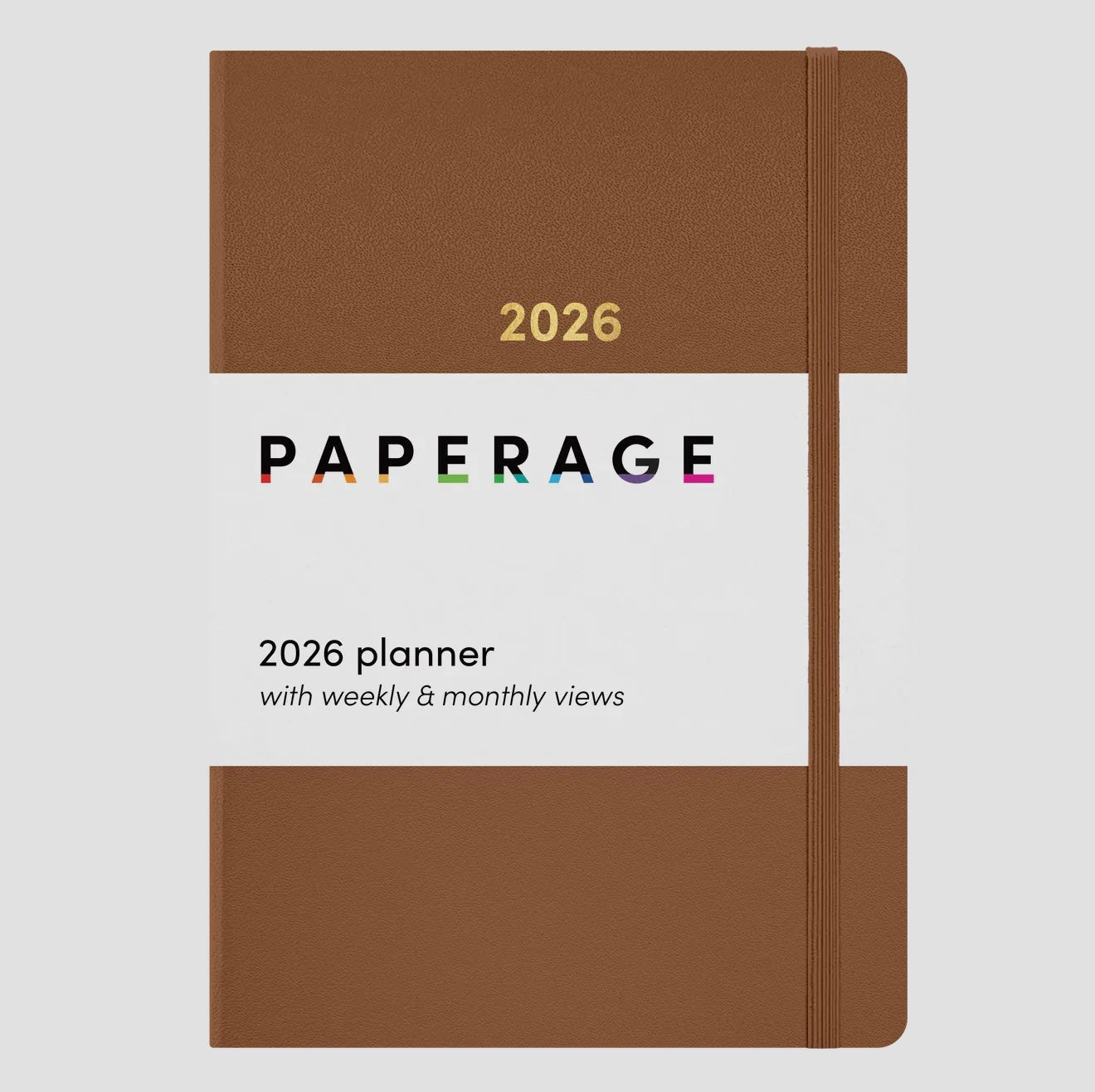 2026 Paperage Dated Planner- Monthly & Weekly Views