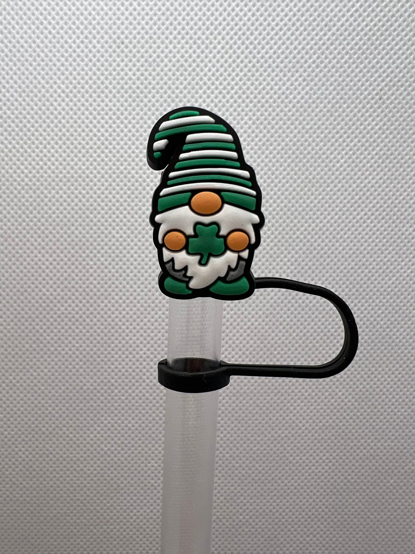 St. Patrick's Gnome Silicone Straw Topper 10mm