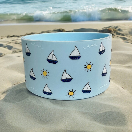 Sailboats 3D Silicone Tumbler Boot