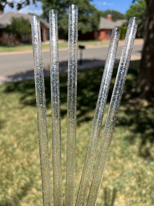 Clear Confetti Glitter Straw (40oz Tumbler)