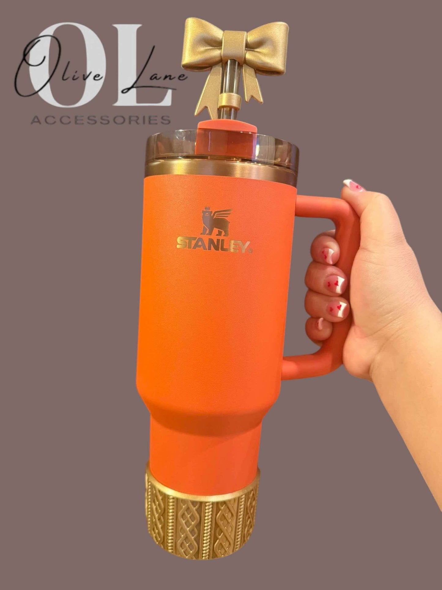 Gold Metallic - SWEATER Silicone Tumbler Boot