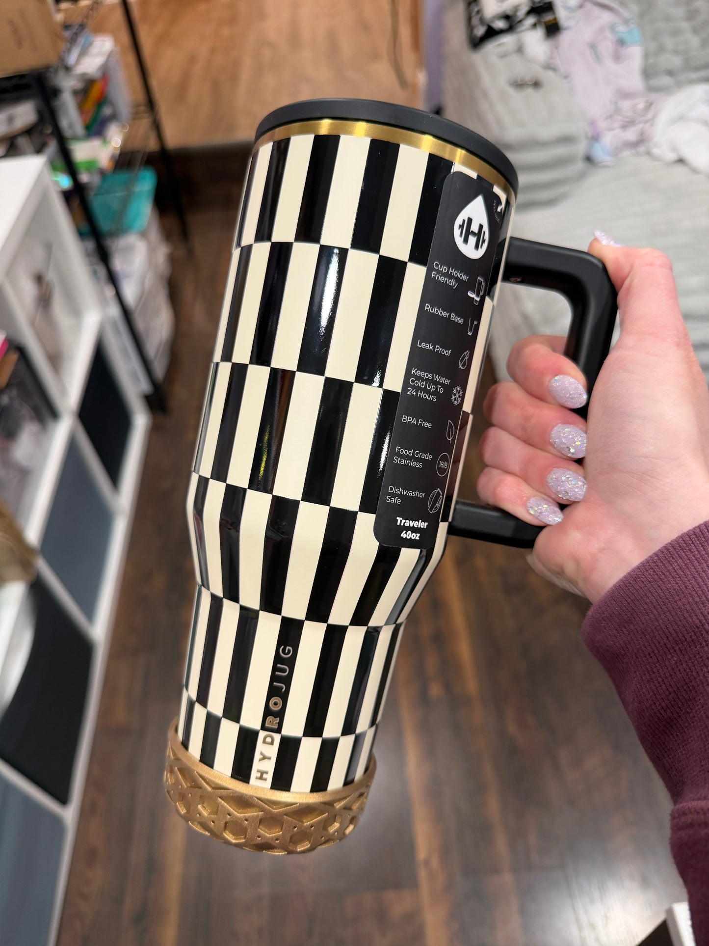 Bronze Metallic Shorty Waffle 3" - Silicone Tumbler Boot
