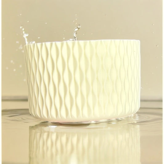 Cream WAVES Silicone Tumbler Boot