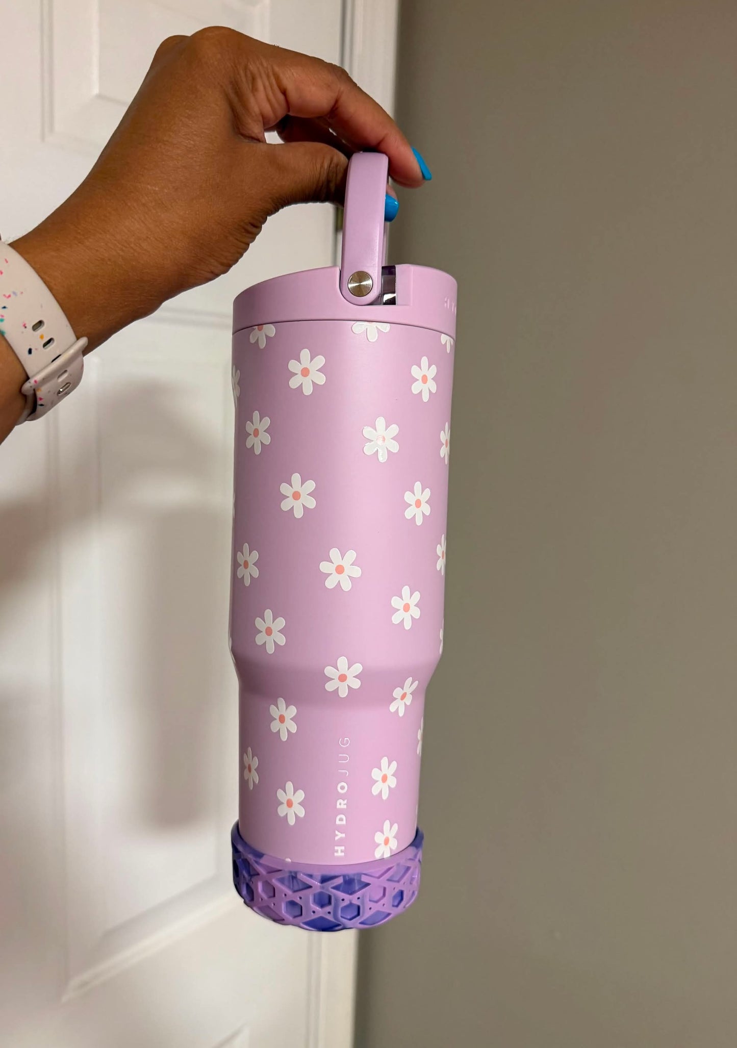 Purples SHIMMER Shorty Waffle 3" - Silicone Tumbler Boot