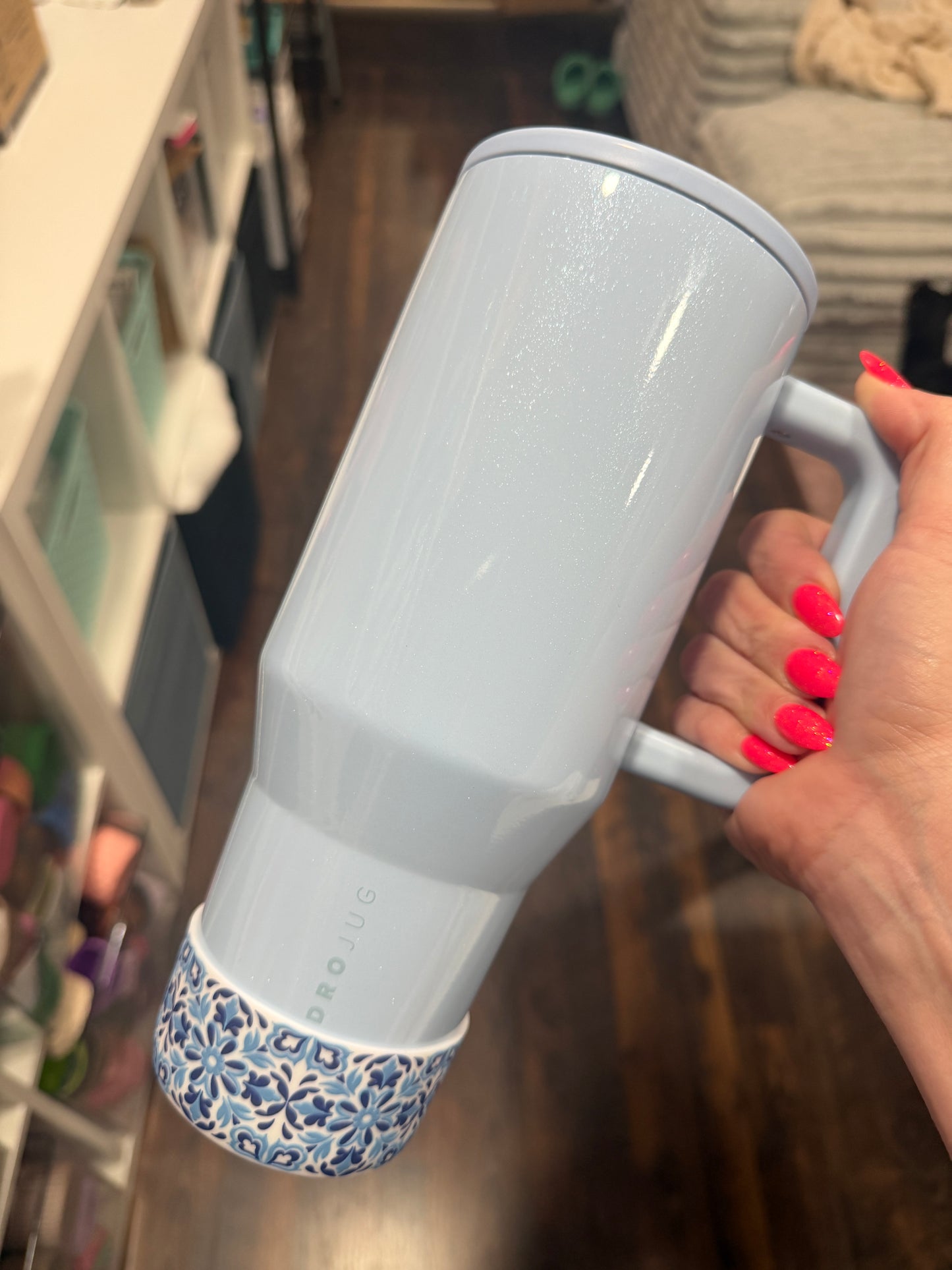 Mediterranean Mosaic White- 3D Silicone Tumbler Boot