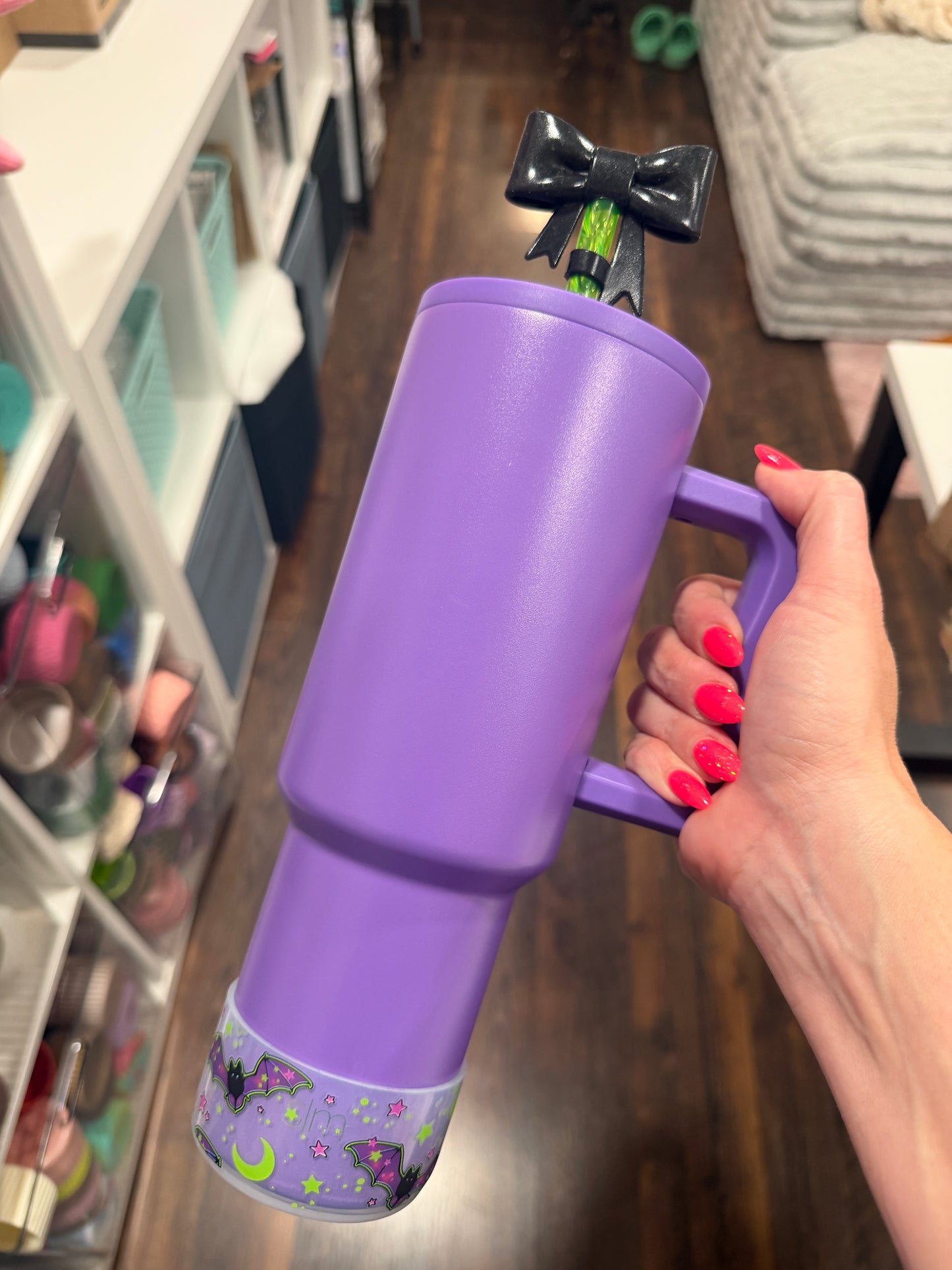 Glowing Bats Clear - Silicone Tumbler Boot