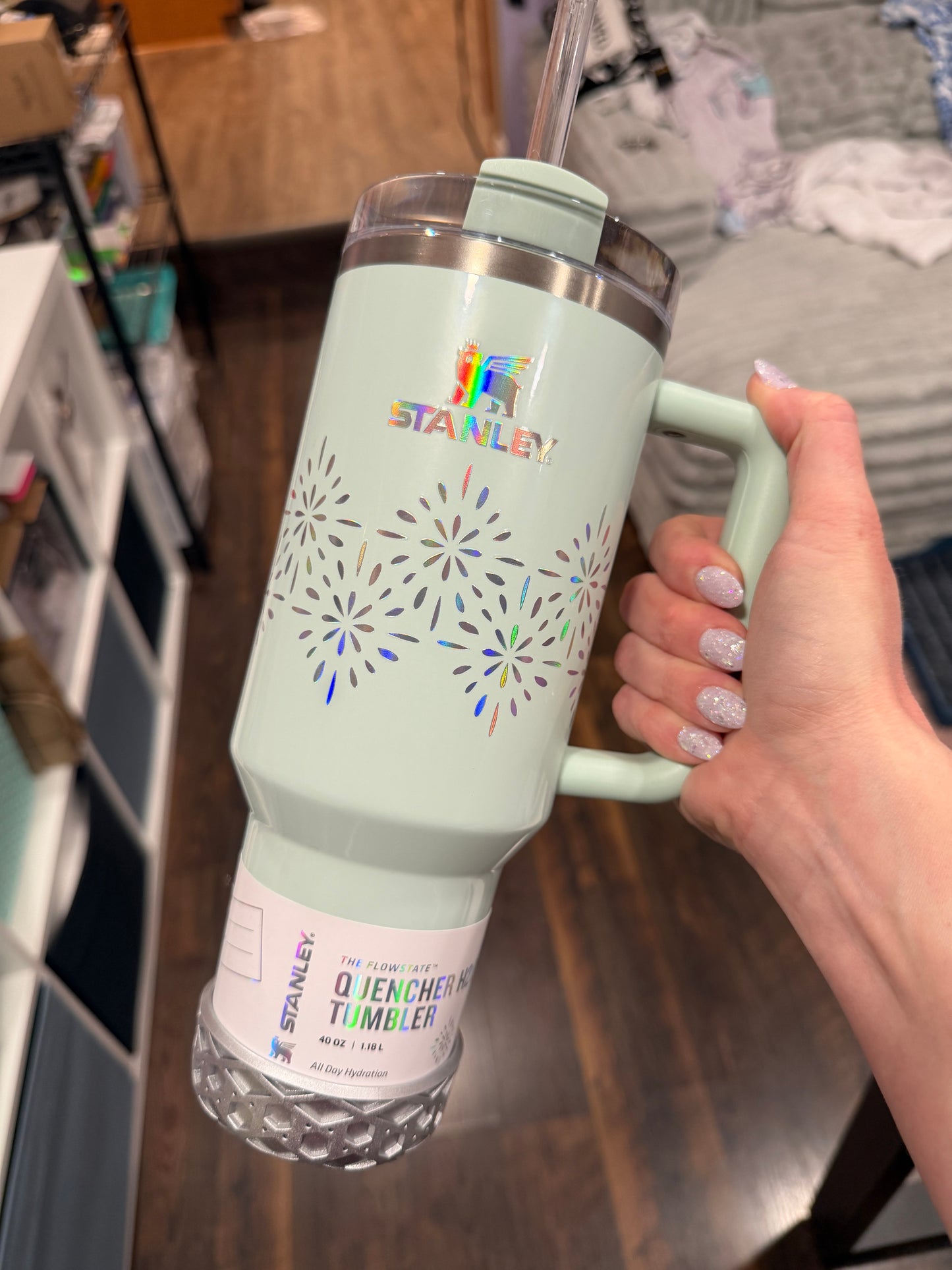 Silver Metallic Shorty Waffle 3" - Silicone Tumbler Boot
