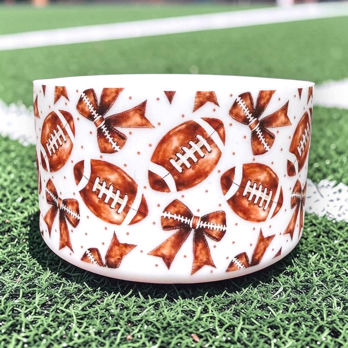 Bows Before Bros White - Silicone Tumbler Boot
