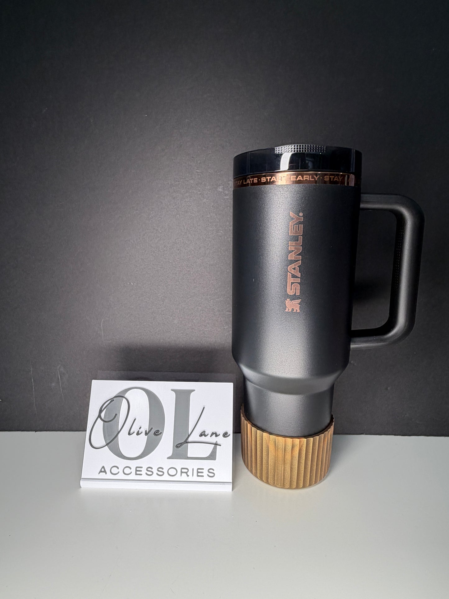 Bronze Swirl FLUTED - Silicone Tumbler Boot