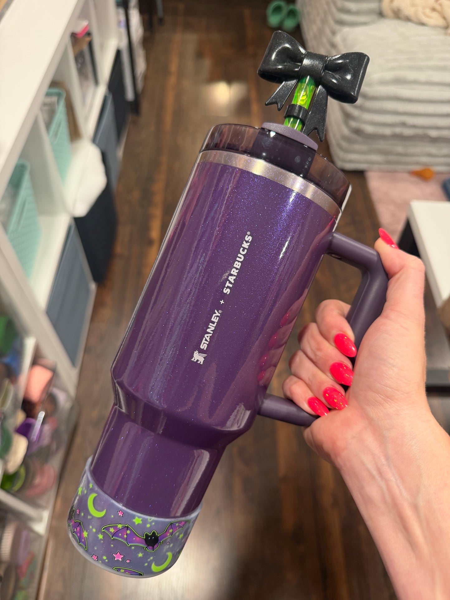 Glowing Bats Clear - Silicone Tumbler Boot