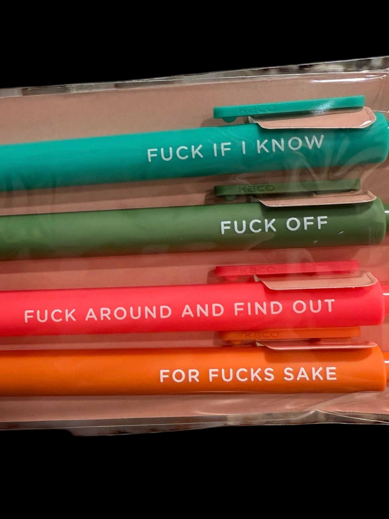 F**k if I Know  - Gel Pen 4 Pack