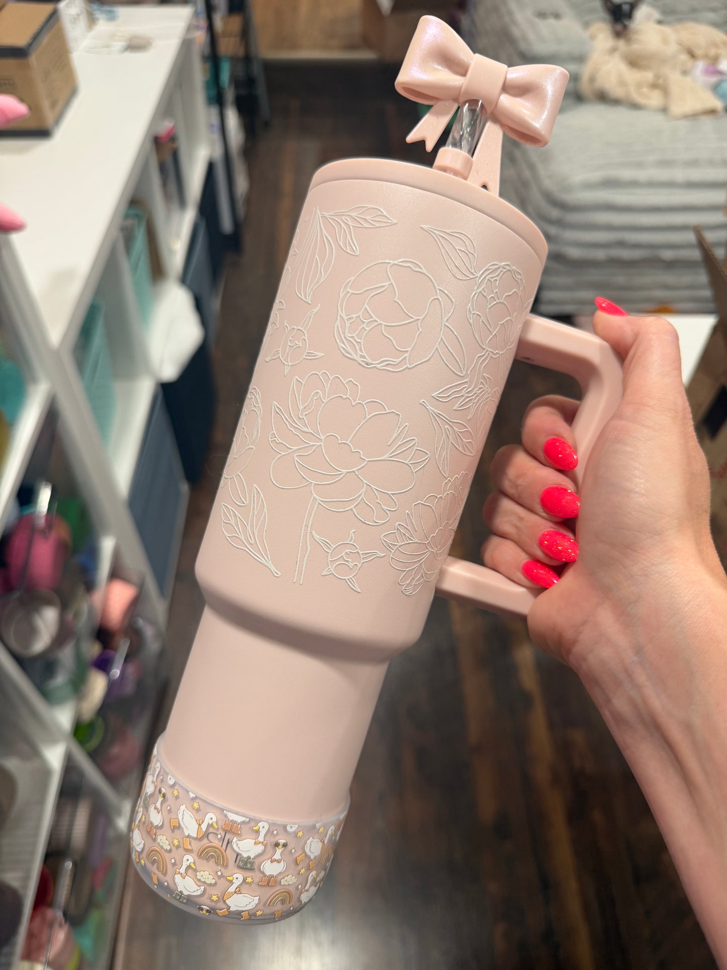 Goose in Boots CLEAR - 3D Silicone Tumbler Boot