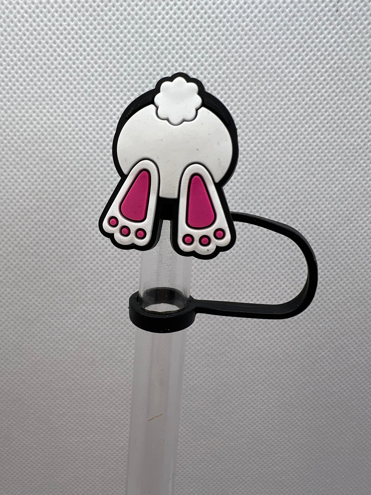 Bunny Butt Silicone Straw Topper 10mm