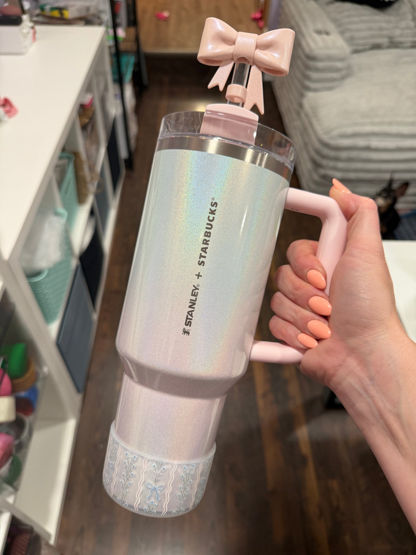 Forget Me Knot Bows CLEAR - 3D Silicone Tumbler Boot