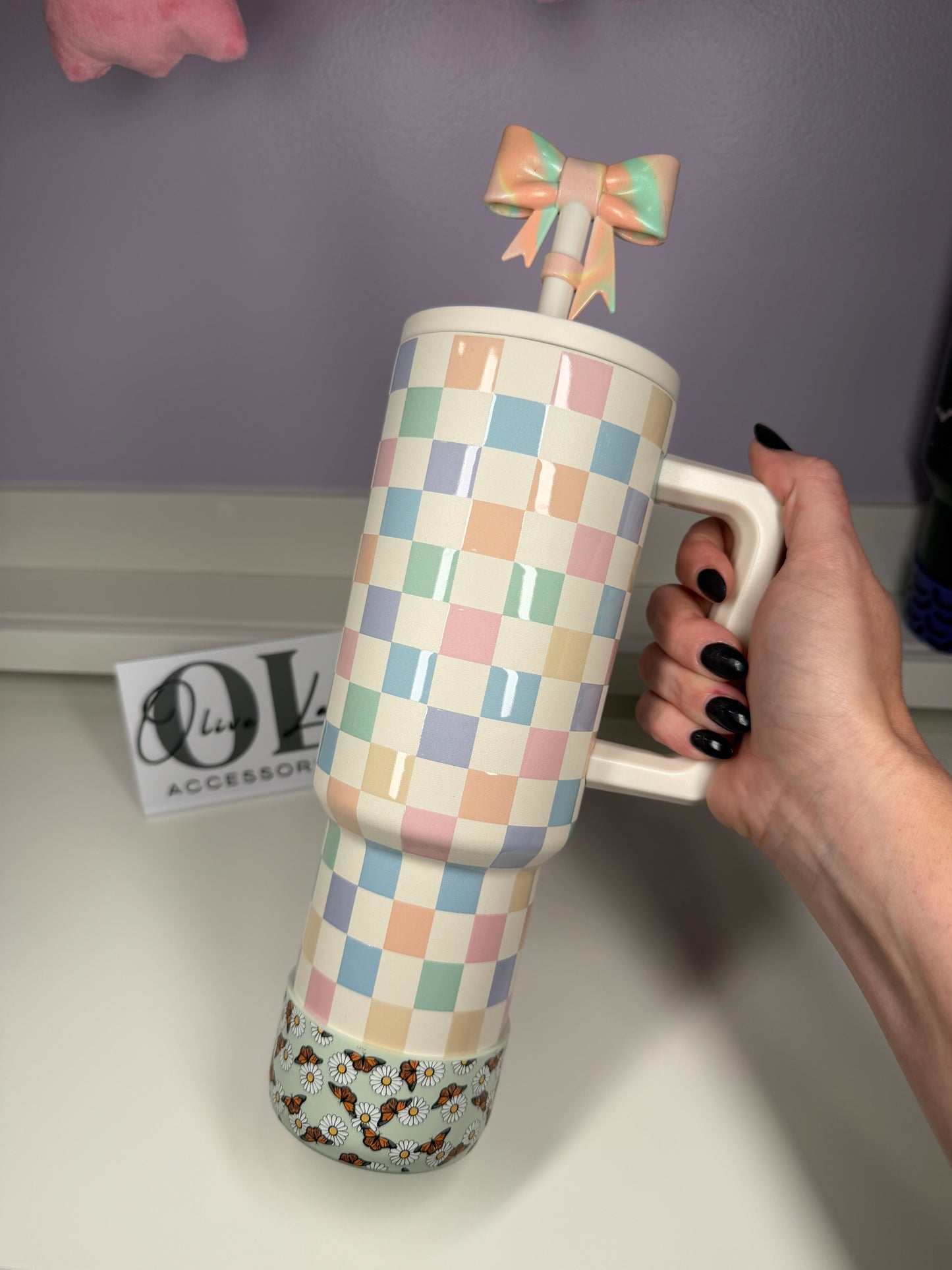 Monarch's & Daisies  - Silicone Tumbler Boot