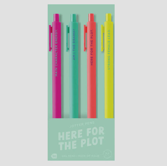 Here for the Plot - Gel Pen 4 Pack