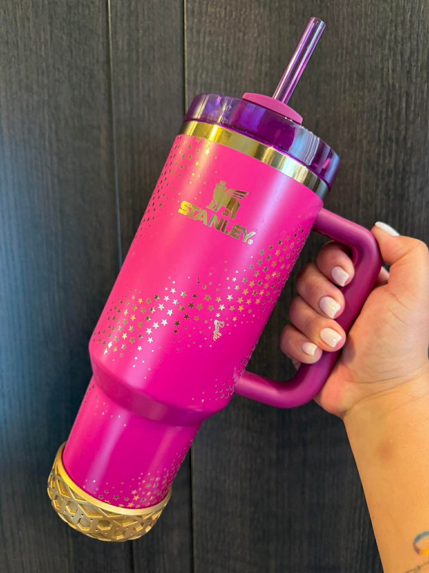 Bronze Metallic Shorty Waffle 3" - Silicone Tumbler Boot