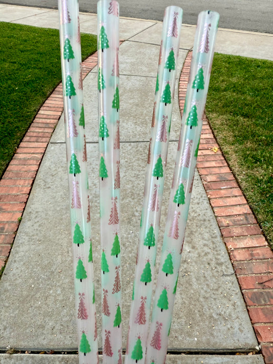 Clear Fancy Tree Straw (40oz Tumbler)