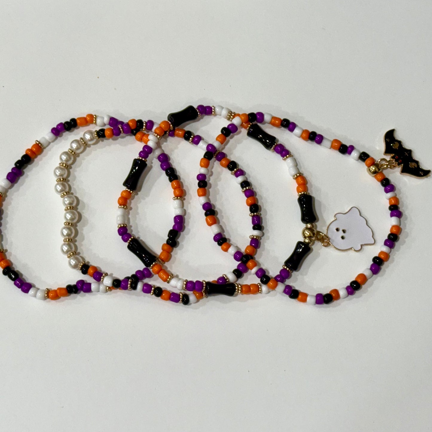 Halloween Bat Ghost - Tumbler Bracelet Stacks