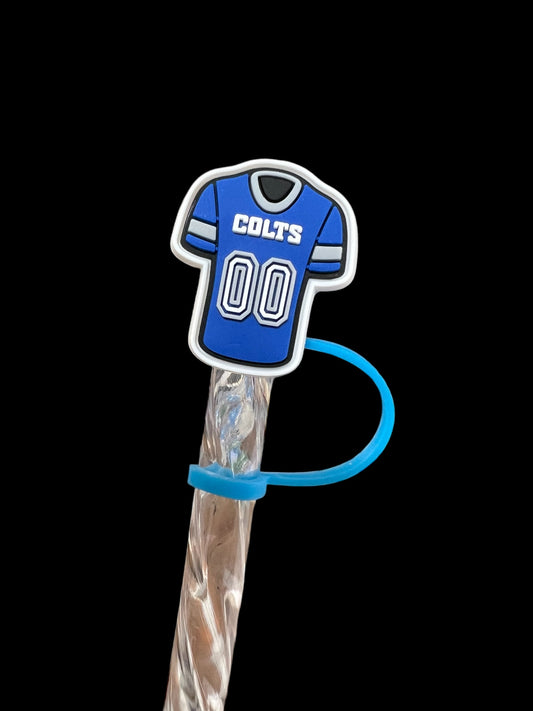 Colts Jersey Silicone Straw Topper 10mm