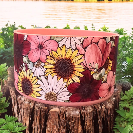 Fall Bouquet Silicone Tumbler Boot