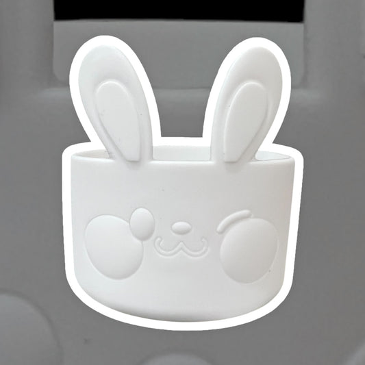 Solid White BUNNY Silicone Tumbler Boot *READ DESCRIPTION*