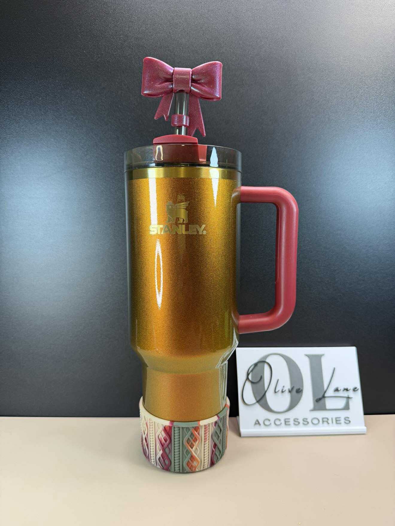 Fall Swirl - SWEATER Silicone Tumbler Boot