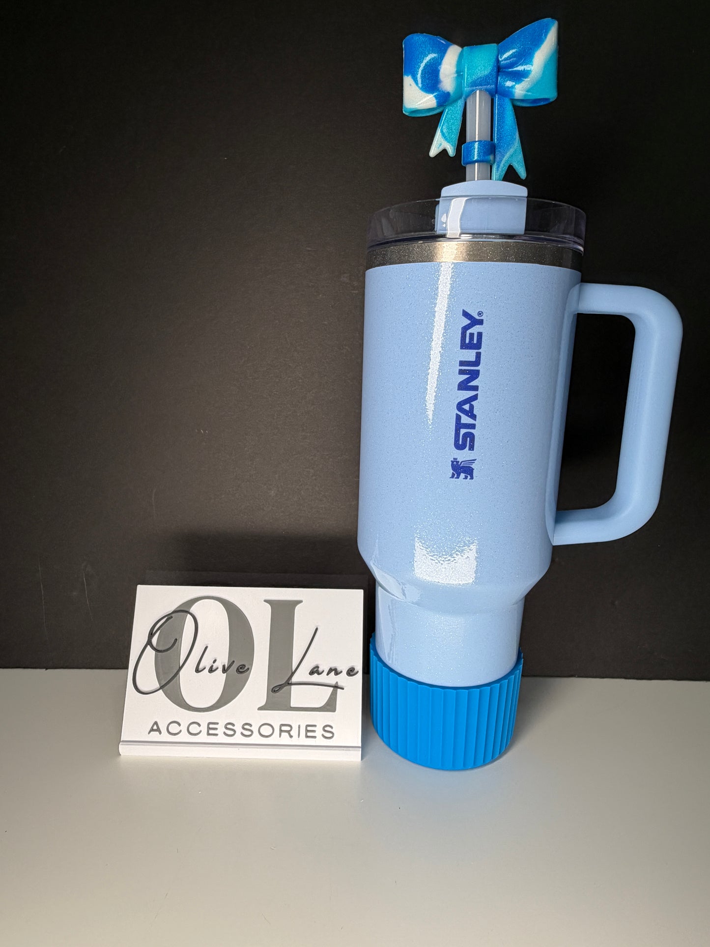 Azure Blue FLUTED - Silicone Tumbler Boot