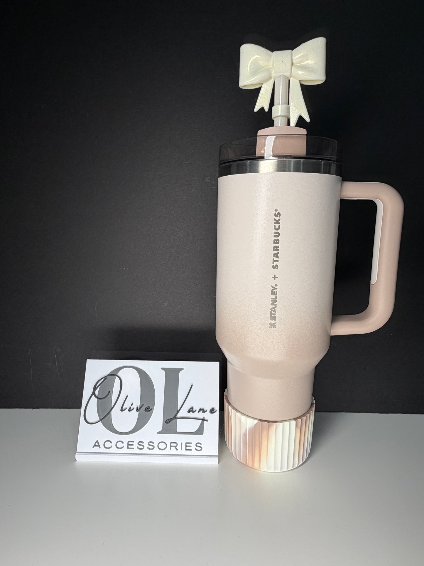 Almond Rose FLUTED - Silicone Tumbler Boot