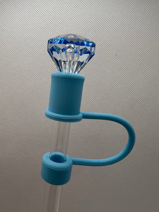 Blue Diamond BLUE Base Straw Topper 10mm