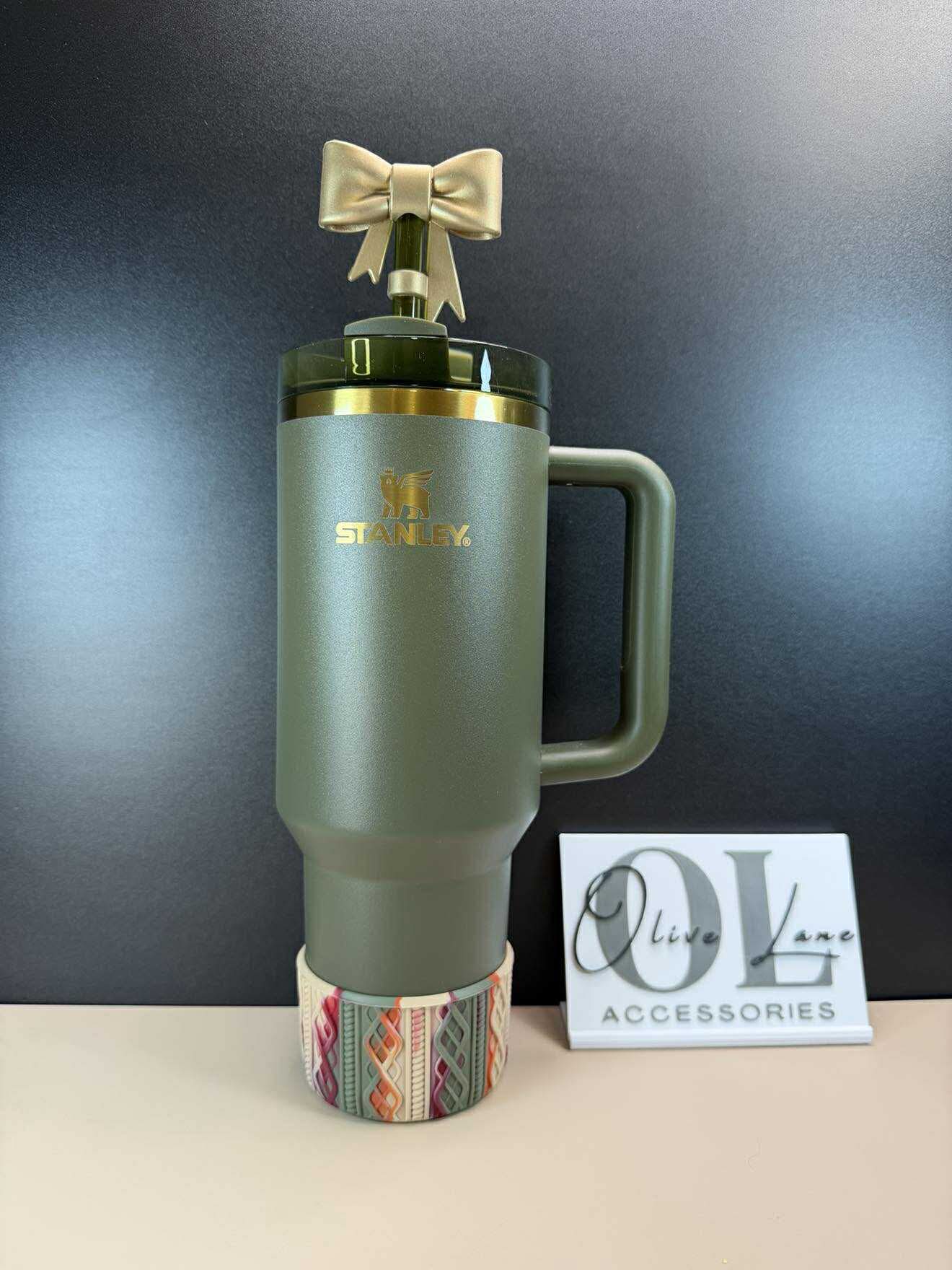 Fall Swirl - SWEATER Silicone Tumbler Boot