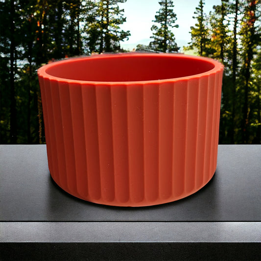 Rust FLUTED Silicone Tumbler Boot