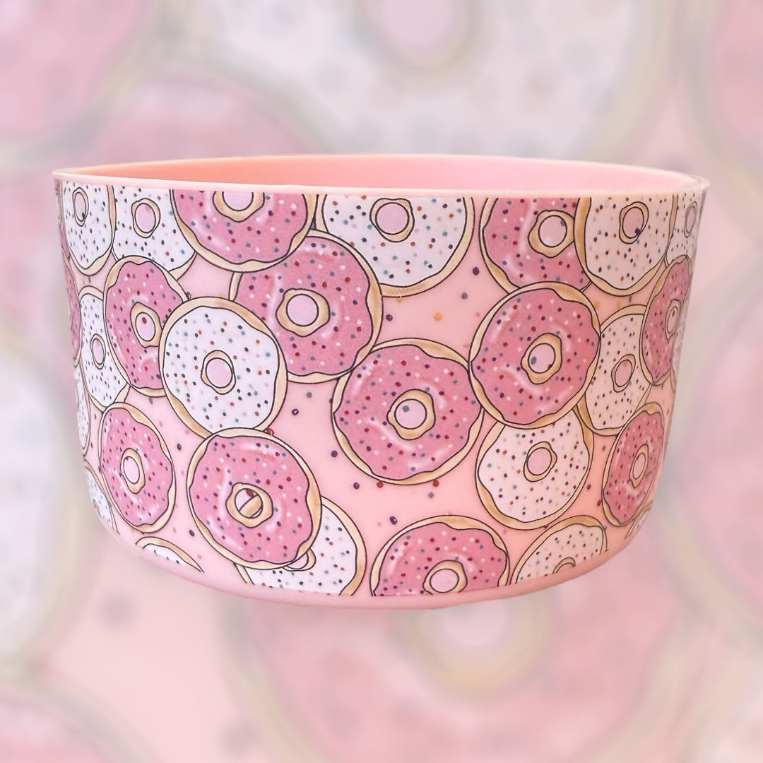 Pink Donuts  - Silicone Tumbler Boot