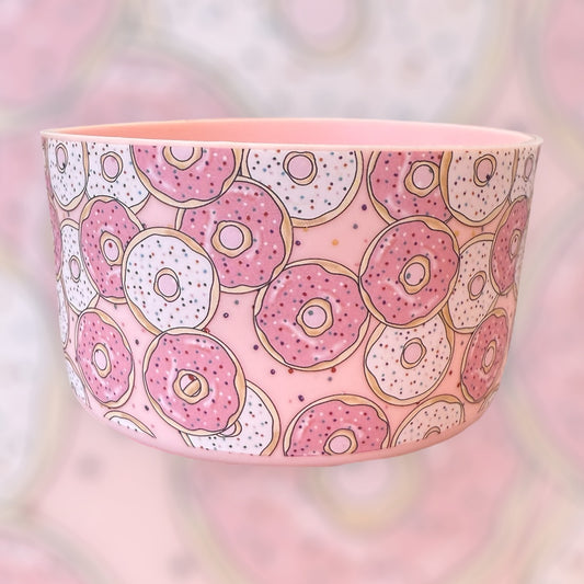 Pink Donuts  - Silicone Tumbler Boot