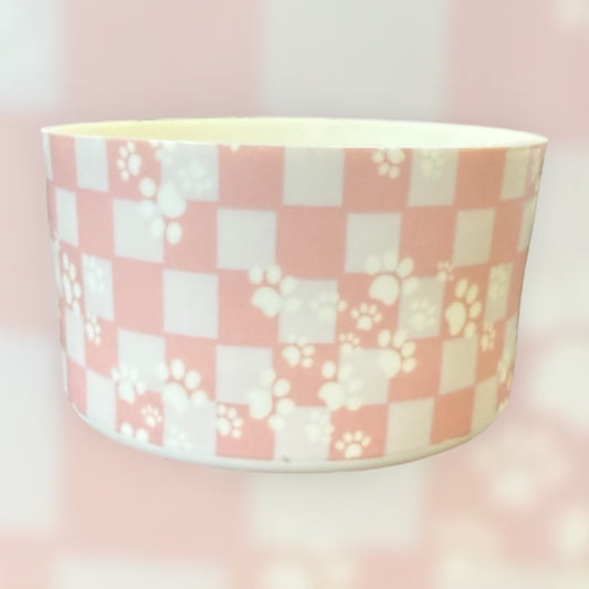 Checkered Paws - Silicone Tumbler Boot