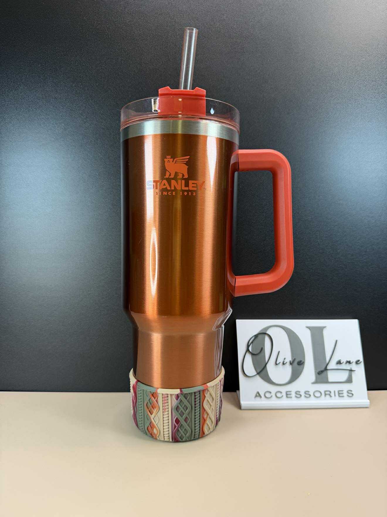 Fall Swirl - SWEATER Silicone Tumbler Boot