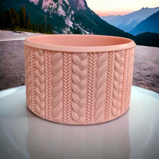 Blush Pink SWEATER Silicone Tumbler Boot