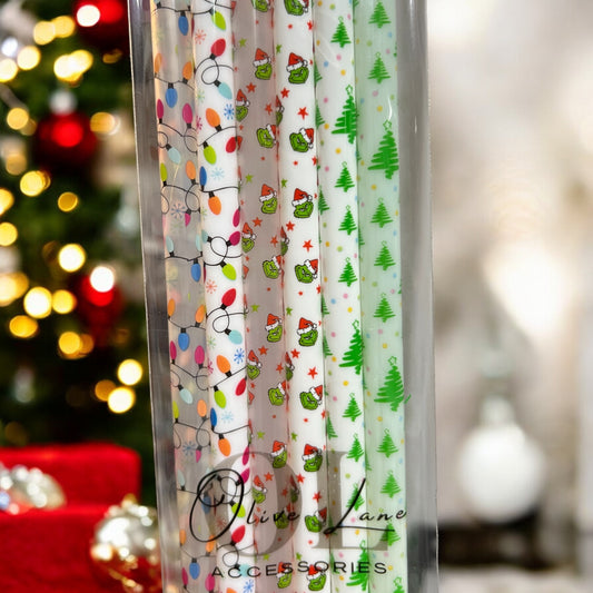 Holiday 6-pack SET Straws (40oz Tumbler)