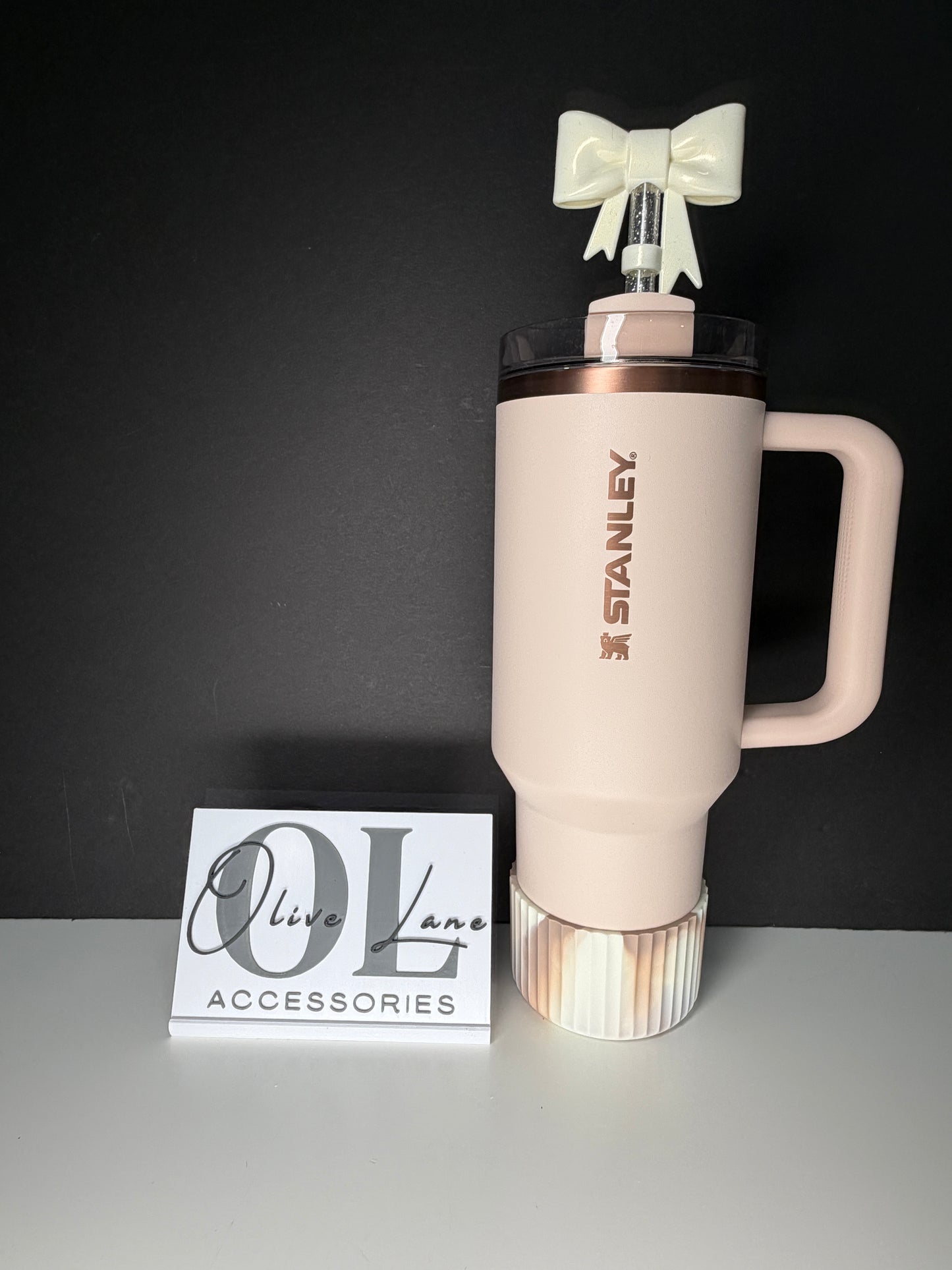 Almond Rose FLUTED - Silicone Tumbler Boot