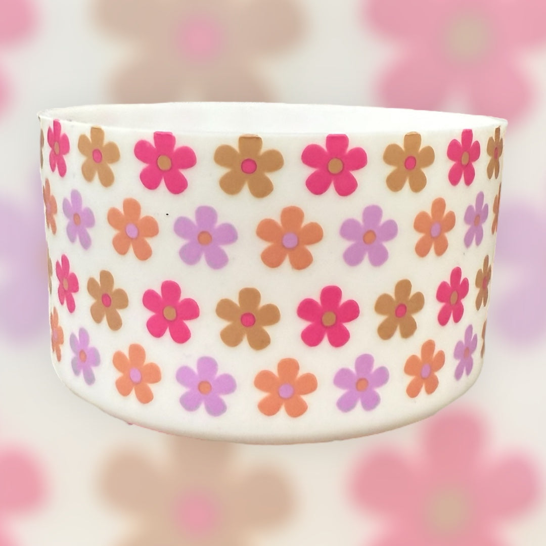Retro Daisy  - Silicone Tumbler Boot