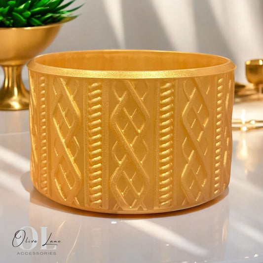 Gold Metallic - SWEATER Silicone Tumbler Boot