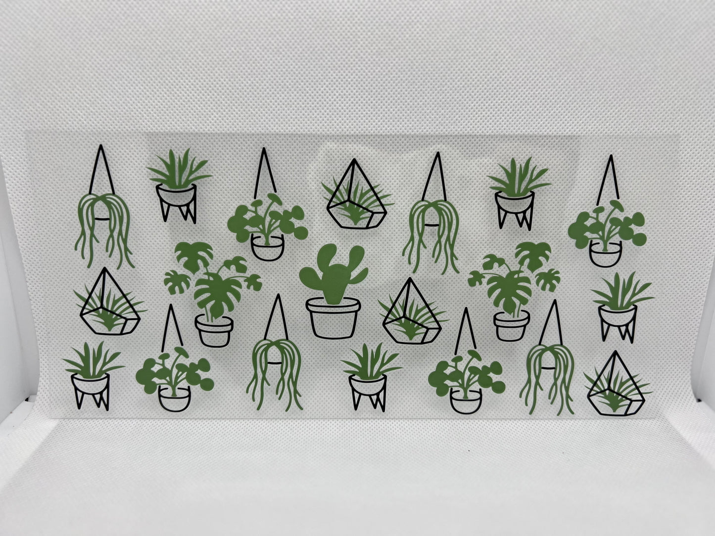 Hanging Plants  UV DTF Wrap Decal