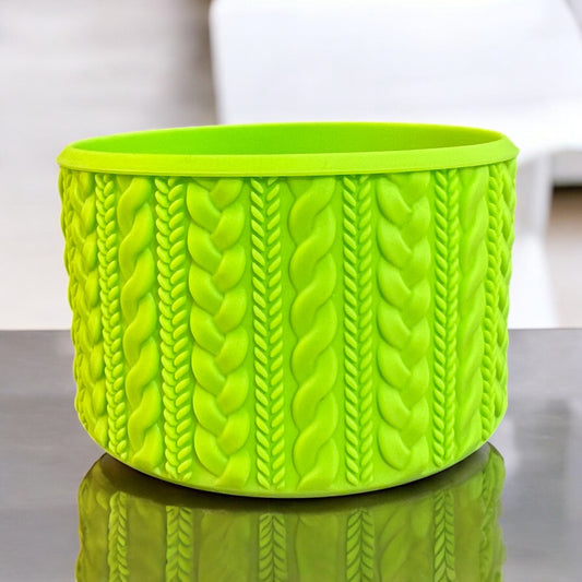 ROSALIA (Bright Lime) SWEATER Silicone Tumbler Boot