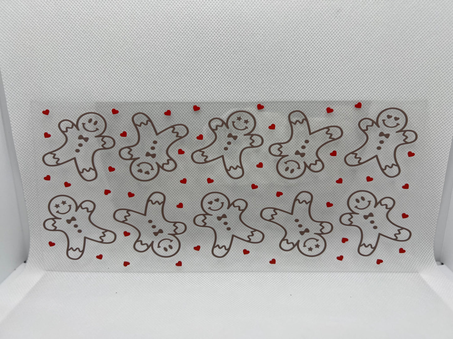 Gingerbread Men UV DTF Wrap Decal