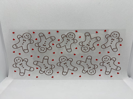 Gingerbread Men UV DTF Wrap Decal