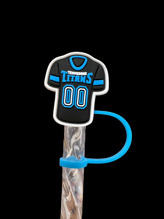 Titans Jersey Silicone Straw Topper 10mm