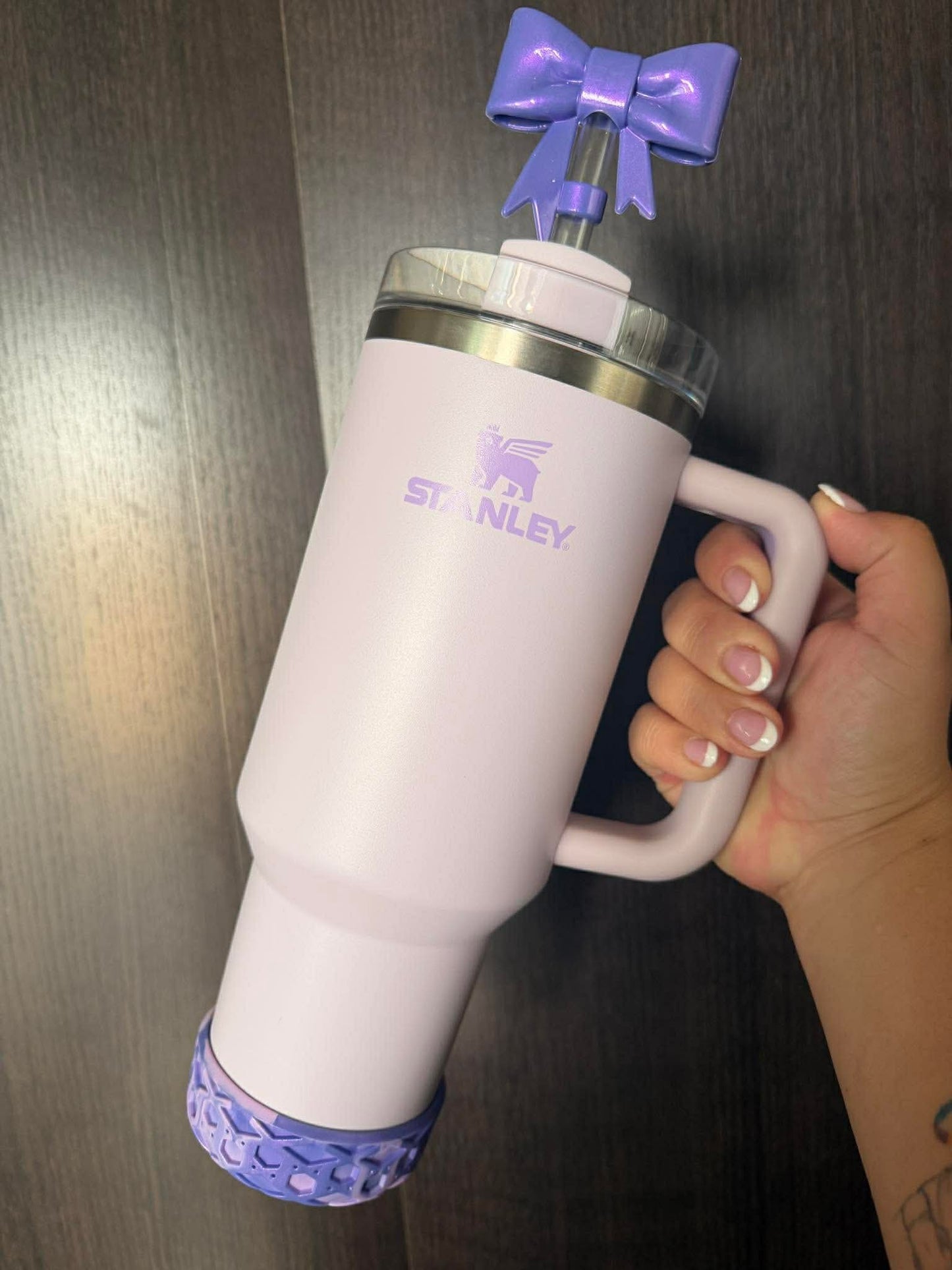 Purples SHIMMER Shorty Waffle 3" - Silicone Tumbler Boot