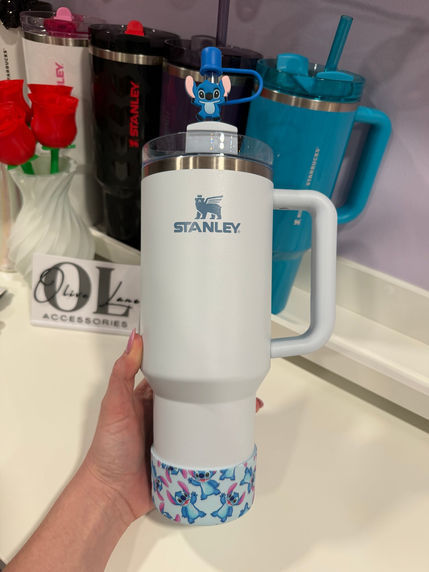 Wild One BLUE Silicone Tumbler Boot
